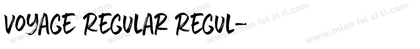 Voyage Regular Regul字体转换